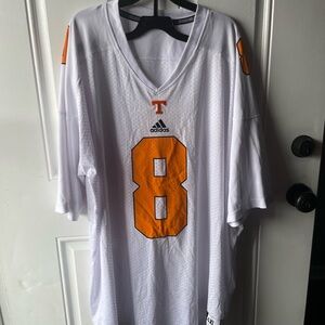 Adidas White and Orange Men's Jersey